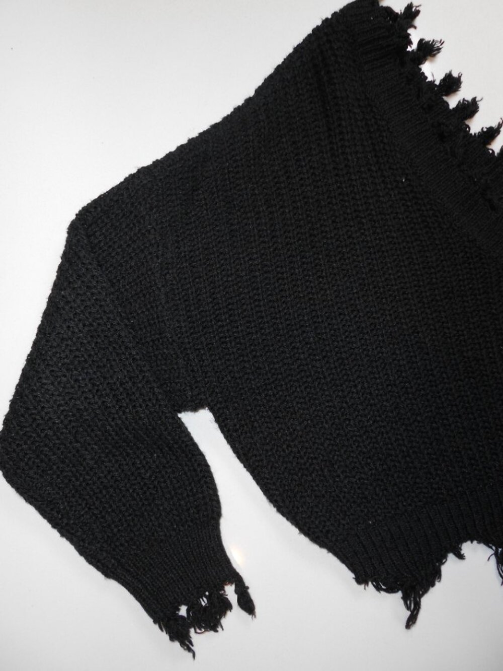 Zaful Fringe Black Top - Picture 3 of 9